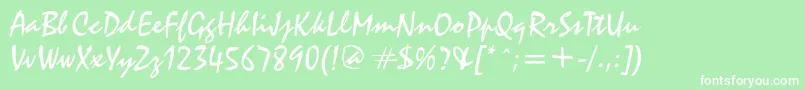 Cycloneplain Font – White Fonts on Green Background