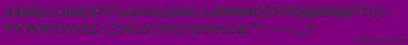 Mandarinc Font – Black Fonts on Purple Background