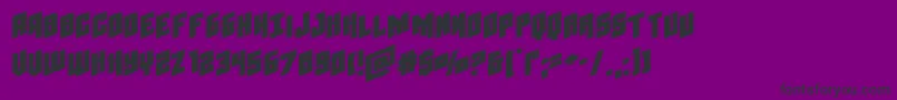 Galaxyforcextraexpand Font – Black Fonts on Purple Background