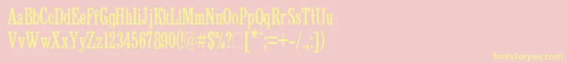 BruskovayaCompressedPlain.001.001-Schriftart – Gelbe Schriften auf rosa Hintergrund