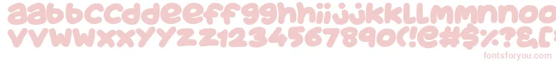 fuente JuicyFruityPlain – Fuentes Rosadas Sobre Fondo Blanco