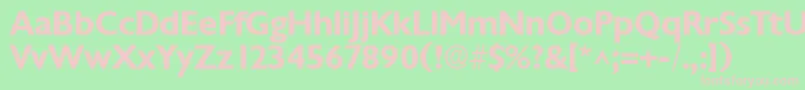 ChantillyBold Font – Pink Fonts on Green Background