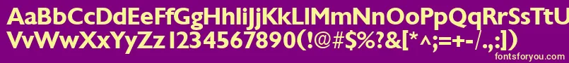 Подробнее о шрифте ChantillyBold Шрифт ChantillyBold – жёлтые шрифты на фиолетовом фоне