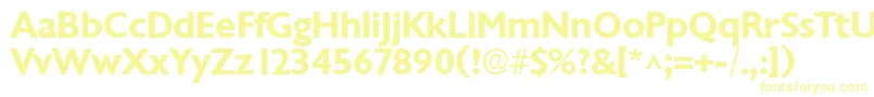 ChantillyBold-Schriftart – Gelbe Schriften