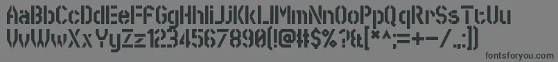 SworeGames Font – Black Fonts on Gray Background