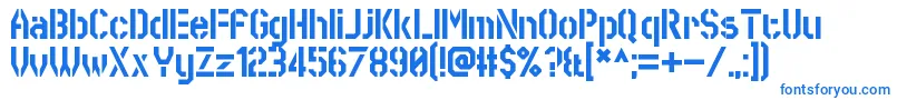 SworeGames-fontti – siniset fontit valkoisella taustalla
