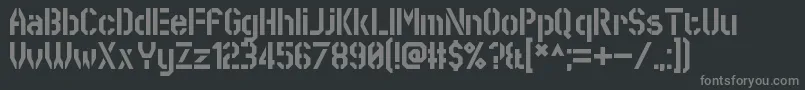 SworeGames Font – Gray Fonts on Black Background