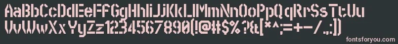 Шрифт SworeGames – розовые шрифты на чёрном фоне
