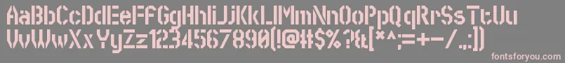 SworeGames Font – Pink Fonts on Gray Background