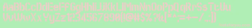 SworeGames Font – Pink Fonts on Green Background
