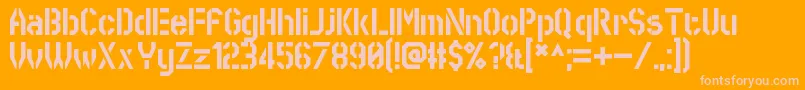 Шрифт SworeGames – розовые шрифты на оранжевом фоне