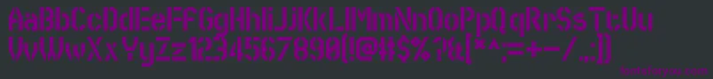 Шрифт SworeGames – фиолетовые шрифты на чёрном фоне