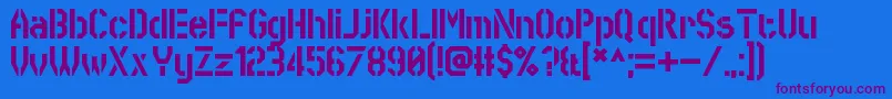 Шрифт SworeGames – фиолетовые шрифты на синем фоне