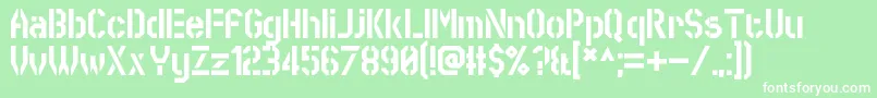 SworeGames Font – White Fonts on Green Background
