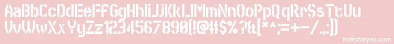 フォントSworeGames – ピンクの背景に白い文字