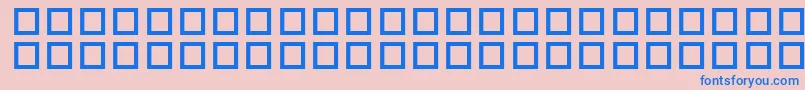 PfRunninghorses Font – Blue Fonts on Pink Background