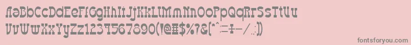 Fonte WesternEastern – fontes cinzas em um fundo rosa