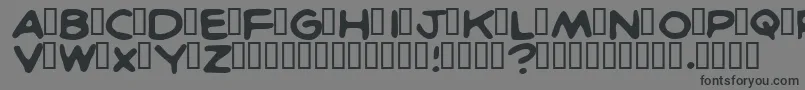 Шрифт Britcn – чёрные шрифты на сером фоне