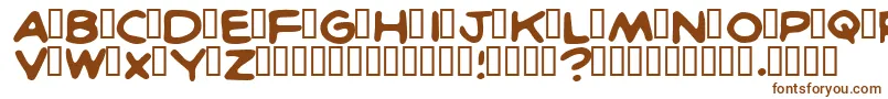 Britcn-fontti – ruskeat fontit valkoisella taustalla