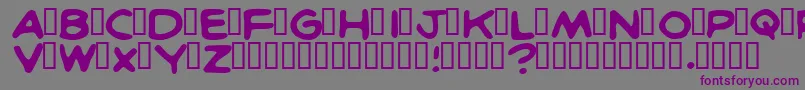 Britcn-fontti – violetit fontit harmaalla taustalla