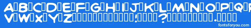 More about Britcn Font Britcn Font – White Fonts on Blue Background
