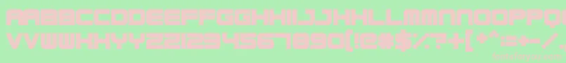 Robotica Font – Pink Fonts on Green Background