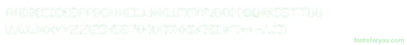Claw2 Font – Green Fonts on White Background