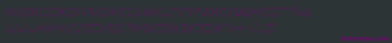 Claw2 Font – Purple Fonts on Black Background