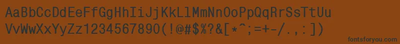 MonocondensedcBold Font – Black Fonts on Brown Background