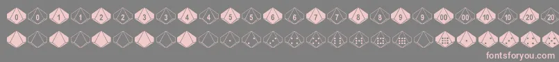 DpolyTenSider Font – Pink Fonts on Gray Background