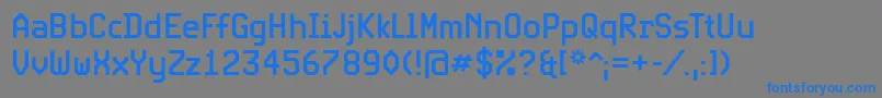 ExpoCond Font – Blue Fonts on Gray Background