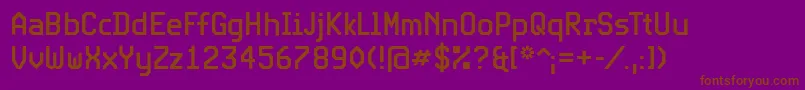 ExpoCond Font – Brown Fonts on Purple Background