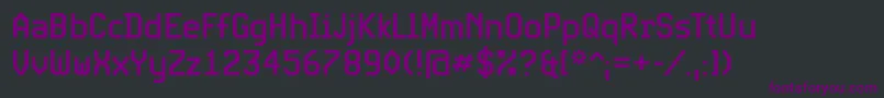 Шрифт ExpoCond – фиолетовые шрифты на чёрном фоне