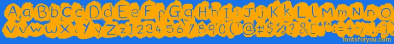 More about Coffee Font Coffee Font – Orange Fonts on Blue Background