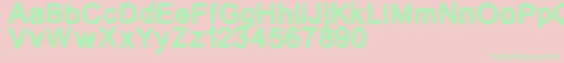 Splatz2 Font – Green Fonts on Pink Background