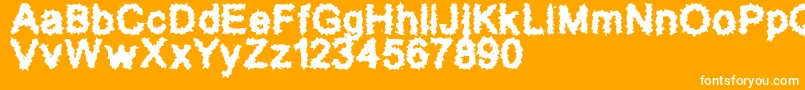 Splatz2 Font – White Fonts on Orange Background