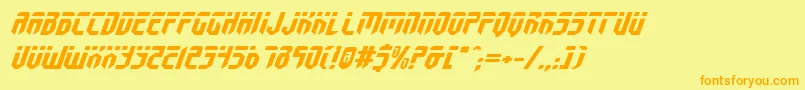 Fedyralv2ei Font – Orange Fonts on Yellow Background