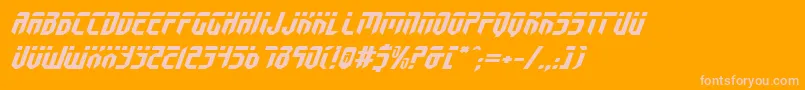 Fedyralv2ei Font – Pink Fonts on Orange Background