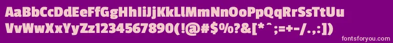 PassiononeBold Font – Pink Fonts on Purple Background
