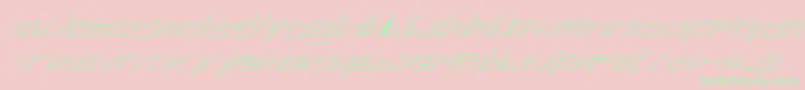 Xephsi Font – Green Fonts on Pink Background