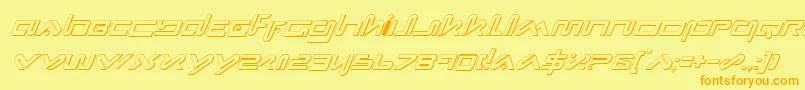 Xephsi Font – Orange Fonts on Yellow Background