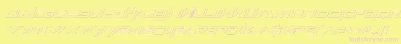 Xephsi Font – Pink Fonts on Yellow Background