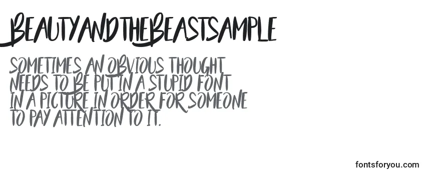 Review of the BeautyAndTheBeastSample (110747) Font