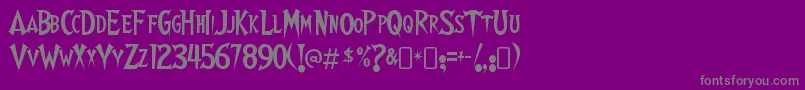Шрифт WalshesRegular – серые шрифты на фиолетовом фоне
