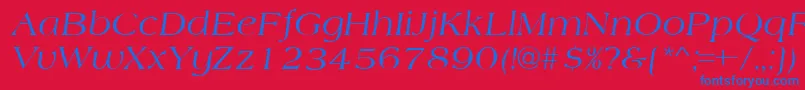 fuente AmherstItalic – Fuentes Azules Sobre Fondo Rojo