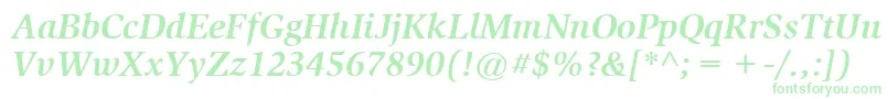 Weitere Informationen zur ItcSlimbachLtBoldItalic-Schriftart ItcSlimbachLtBoldItalic-Schriftart – Grüne Schriften