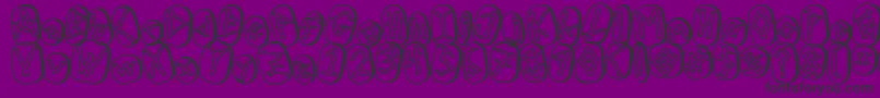 RunezOfOmegaTwo-Schriftart – Schwarze Schriften auf violettem Hintergrund