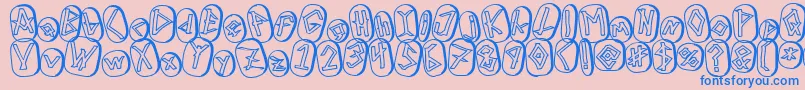Más sobre la fuente RunezOfOmegaTwo fuente RunezOfOmegaTwo – Fuentes Azules Sobre Fondo Rosa