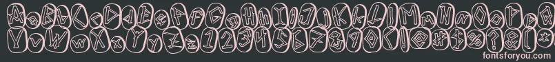 RunezOfOmegaTwo Font – Pink Fonts on Black Background