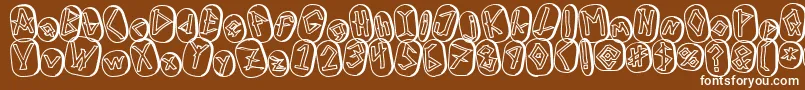 RunezOfOmegaTwo Font – White Fonts on Brown Background